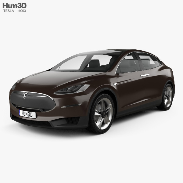 Tesla Model X 프로토타입 2014 3D 모델 