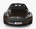 Tesla Model X Protótipo 2014 Modelo 3d vista de frente