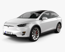 Tesla Model X 2021 3D модель