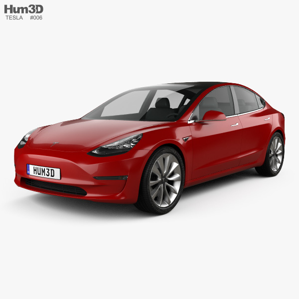 Tesla Model 3 Prototype 2016 3D model