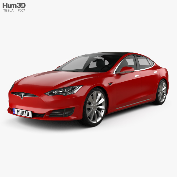 Tesla Model S 2015 3D 모델 