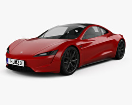 3D model of Tesla Roadster 2020
