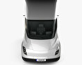 Tesla Semi Sleeper Cab Седельный тягач 2018 3D модель front view