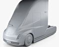 Tesla Semi Sleeper Cab Сідловий тягач 2018 3D модель clay render