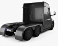 Tesla Semi Day Cab Camion Tracteur 2020 Modèle 3d vue arrière
