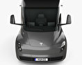 Tesla Semi Day Cab 牵引车 2020 3D模型 正面图