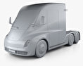 Tesla Semi Day Cab Camión Tractor 2020 Modelo 3D clay render