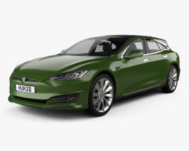 Tesla Model S Remetz Car Shooting Brake 2020 Modelo 3D