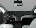 Tesla model X with HQ interior 2018 3d model dashboard