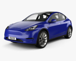 Tesla Model Y 2022 3Dモデル