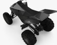 Tesla Cyberquad ATV 2019 3D-Modell Draufsicht
