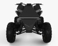 Tesla Cyberquad ATV 2019 3D模型 正面图