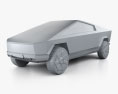 Tesla Cybertruck 2022 3d model clay render