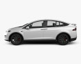 Tesla Model X Plaid 2022 3d model side view