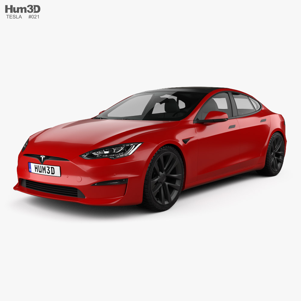 Tesla Model S Plaid 2022 3D-Modell