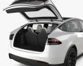 Tesla Model X com interior 2024 Modelo 3d