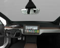 Tesla Model X з детальним інтер'єром 2024 3D модель dashboard