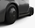 Tesla Semi Day Cab Седельный тягач с детальным интерьером и двигателем 2021 3D модель