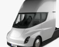 Tesla Semi Sleeper Cab Tractor Truck with HQ interior and engine 2018 3d model