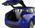 Tesla Model Y mit Innenraum 2024 3D-Modell
