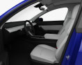 Tesla Model Y з детальним інтер'єром 2024 3D модель seats