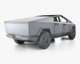 Tesla Cybertruck mit Innenraum 2024 3D-Modell