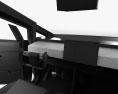 Tesla Cybertruck com interior 2024 Modelo 3d dashboard