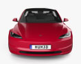 Tesla Model 3 Performance 2024 3d model front view