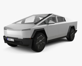 Tesla Cybertruck 2024 Modello 3D