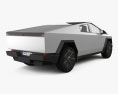 Tesla Cybertruck 2024 Modello 3D vista posteriore