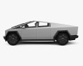 Tesla Cybertruck 2024 3D 모델  side view