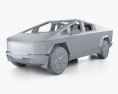 Tesla Cybertruck with HQ interior 2023 Modelo 3d argila render