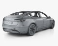Tesla Model 3 with HQ interior 2024 3D 모델 