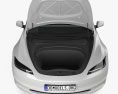 Tesla Model 3 with HQ interior 2024 Modello 3D vista frontale