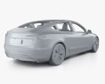 Tesla Model 3 with HQ interior 2024 3D 모델 
