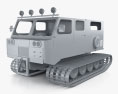 Thiokol Spryte 1200 Snowcat (The Thing) with HQ interior 2011 3D模型 clay render