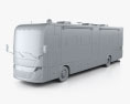 Tiffin Allegro Autobús 2017 Modelo 3D clay render