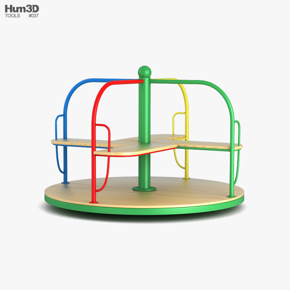 Playground Merry Go Round 3D model
