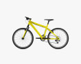 自行车 黄色 3D模型