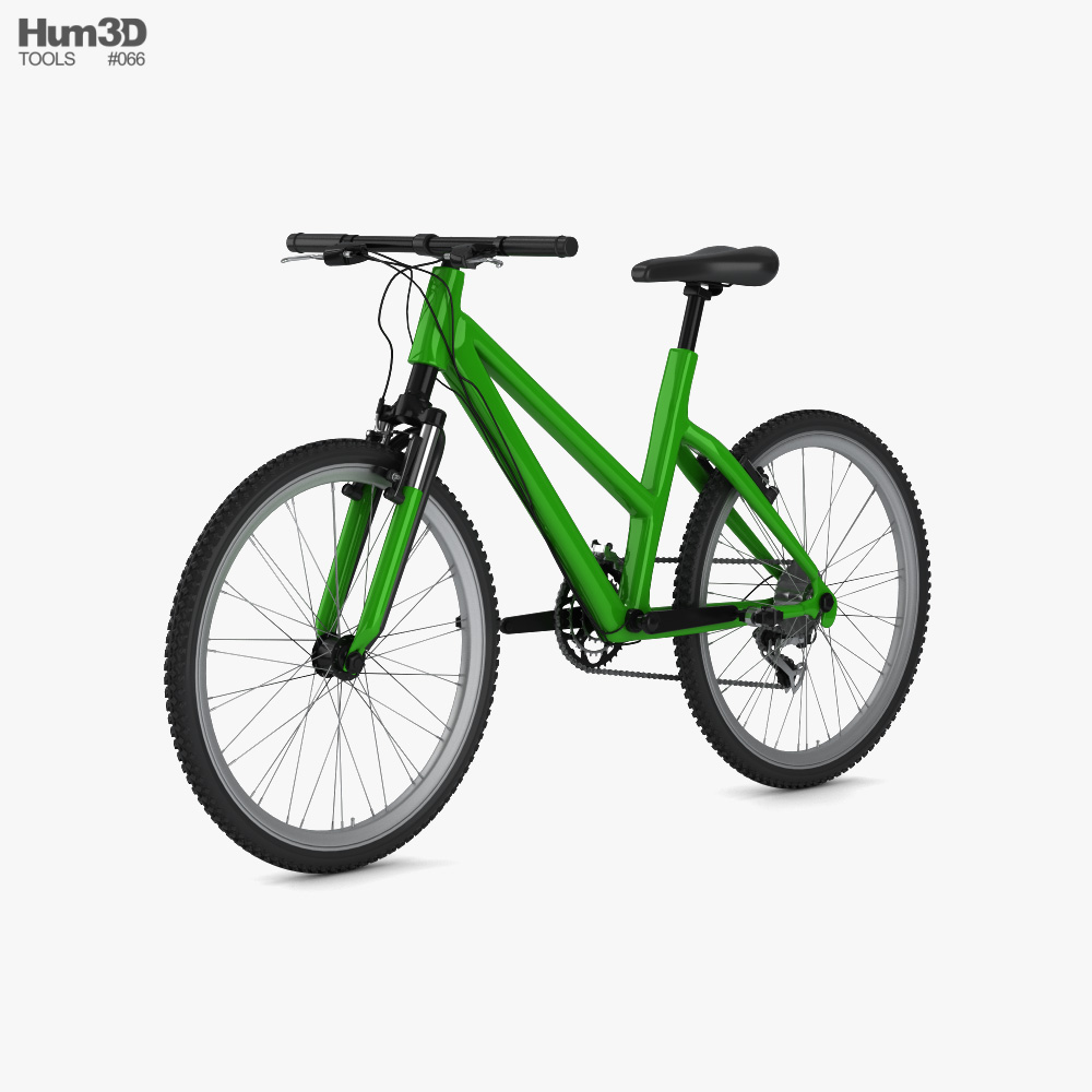 Bicycle Green 3D model