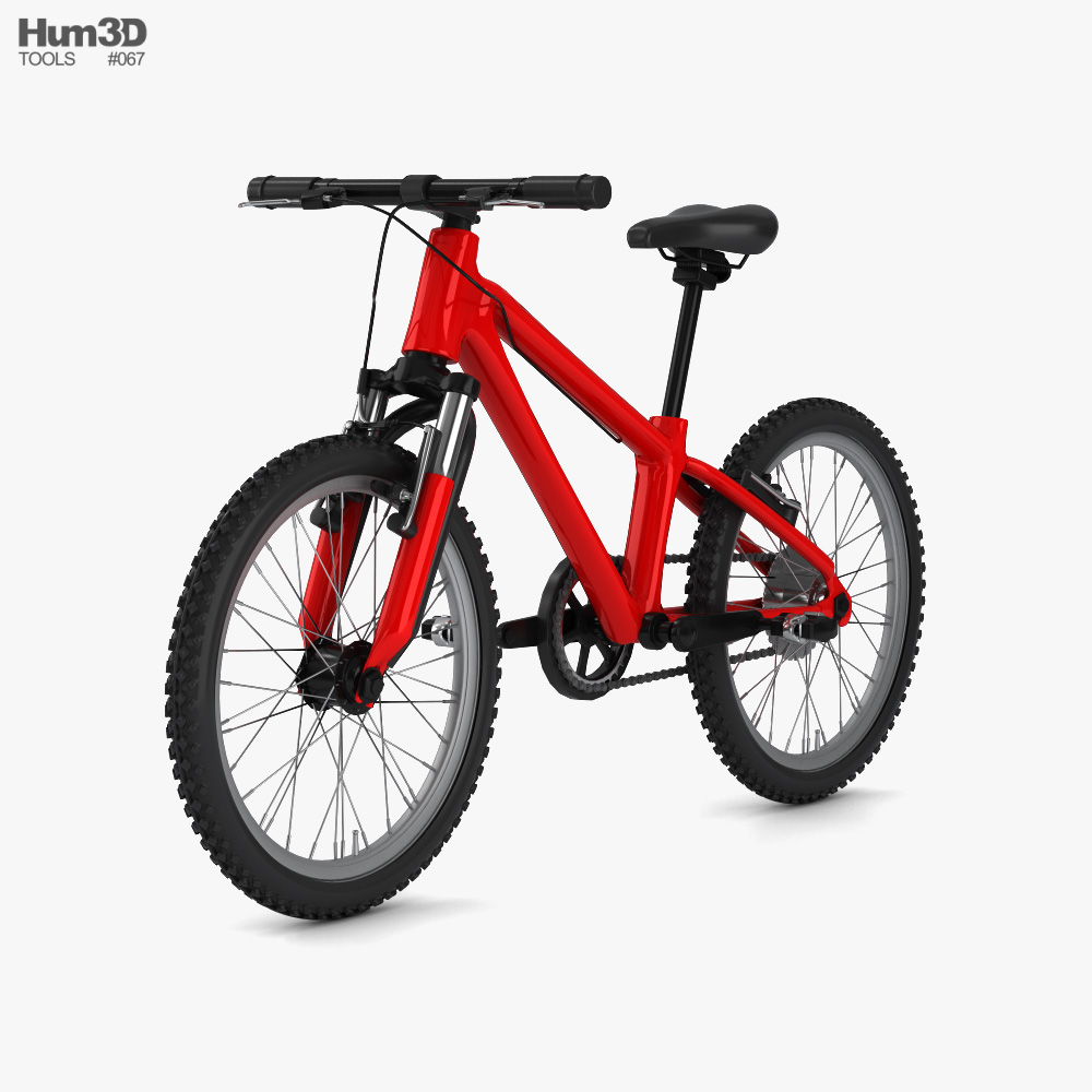 Bicycle Red 3D model