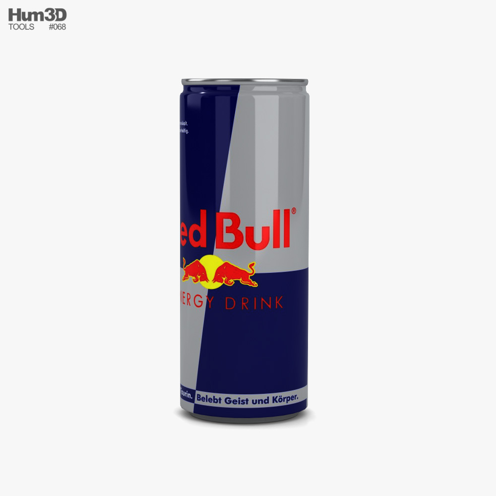 Boîte de Red Bull Modèle 3D