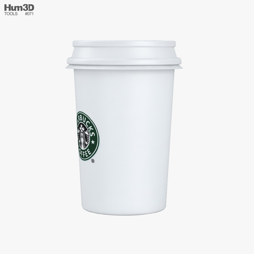 White Paper Coffee Cup 3D model