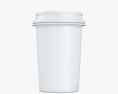 ホワイトペーパーコーヒーカップ 3Dモデル