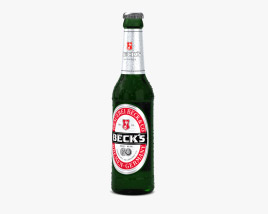 Becks 啤酒 瓶子 3D模型