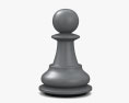 Classic Chess Pawn White 3d model