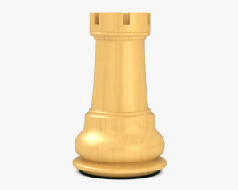 Classic Chess Rook White 3D model