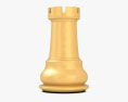 Tour d'échecs blanc Modèle 3d