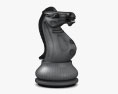 国际象棋骑士白 3D模型