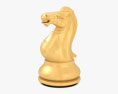 Cavaliere degli scacchi bianco Modello 3D